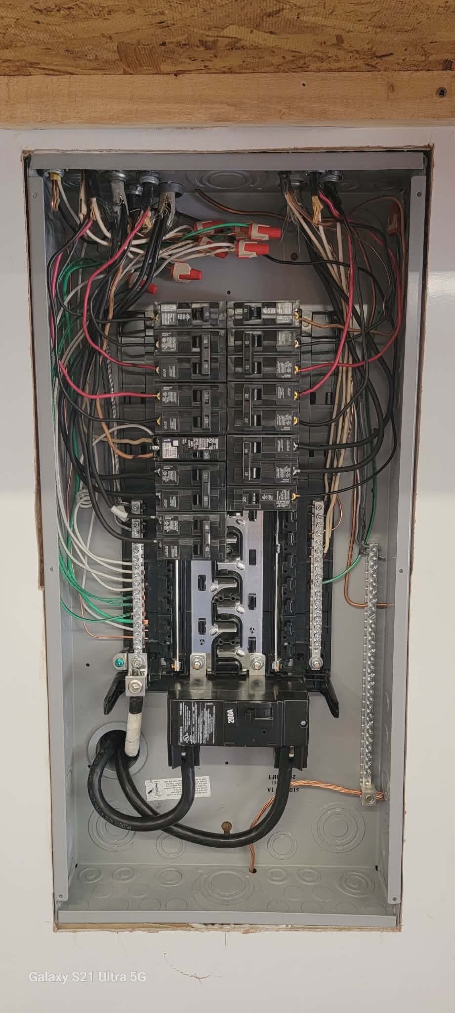 New panel fully wired, cover not yet installed